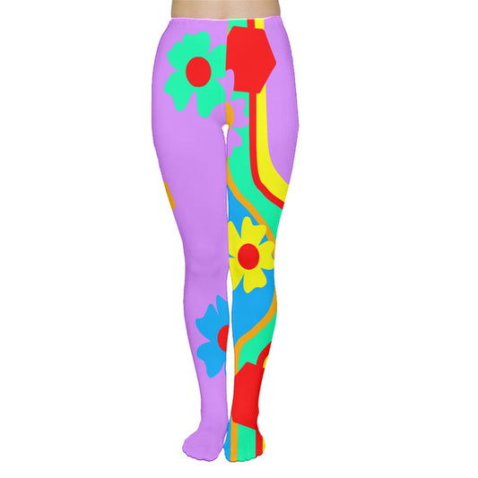 Rainbow Road Modblocks Tights