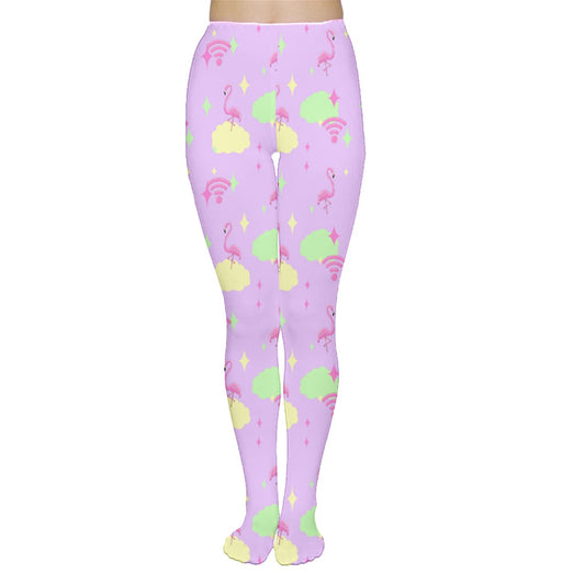 Flamingo Sky Tights