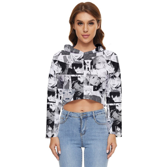 Boystown Collage Lightweight Cropped Hoodie