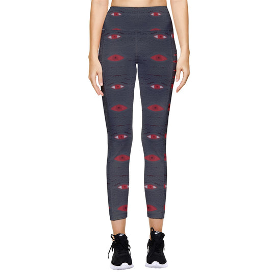Tied Eyes Pocket Leggings