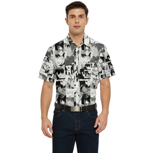 Boystown collage Short Sleeve Pocket Shirt