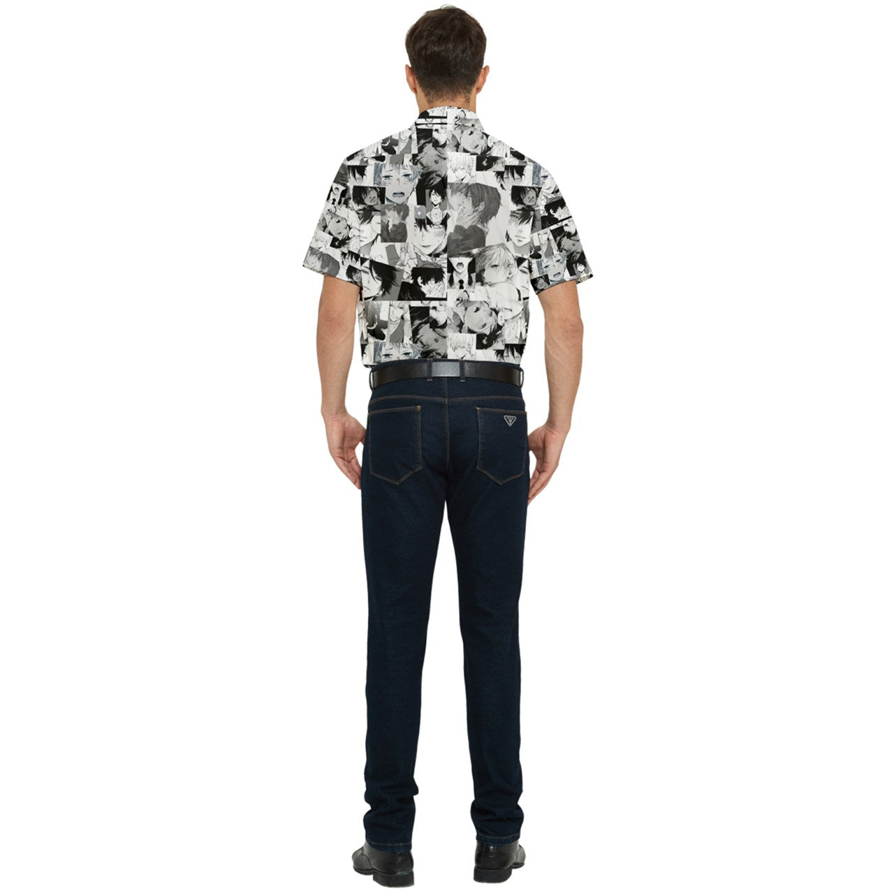 Boystown collage Short Sleeve Pocket Shirt