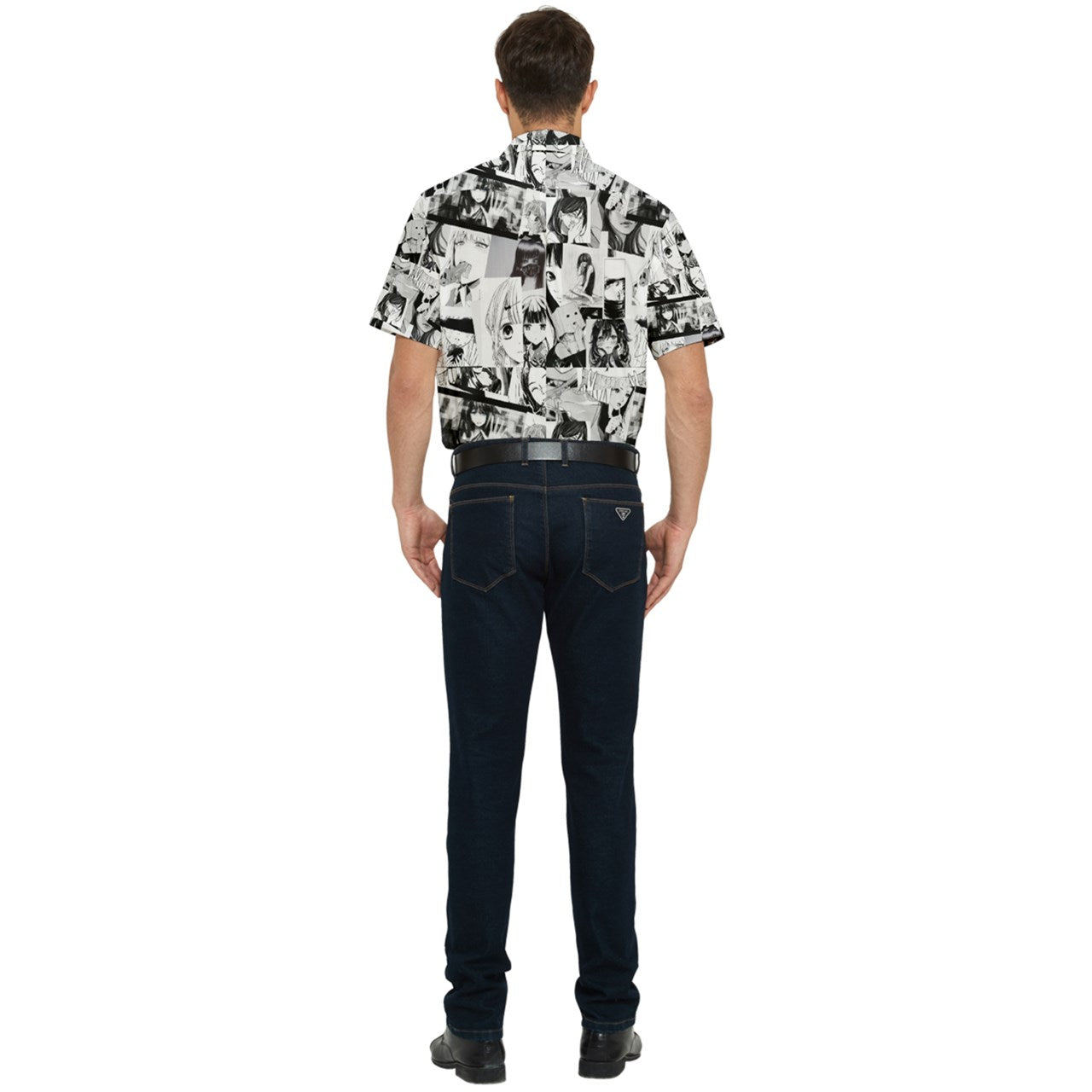 Girlstown Collage Short Sleeve Pocket Shirt