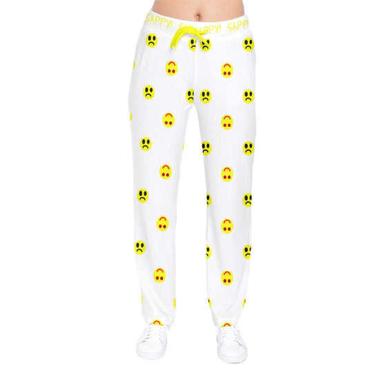 Twisted Smiley lite Velvet Sweat Pants