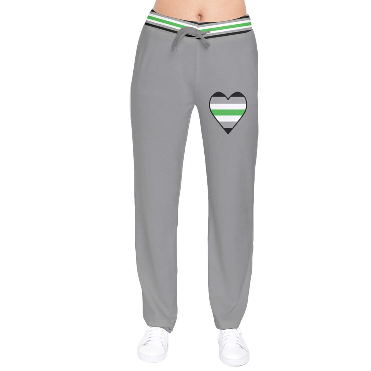 DL Agen Flag Heart Velvet Sweat Pants