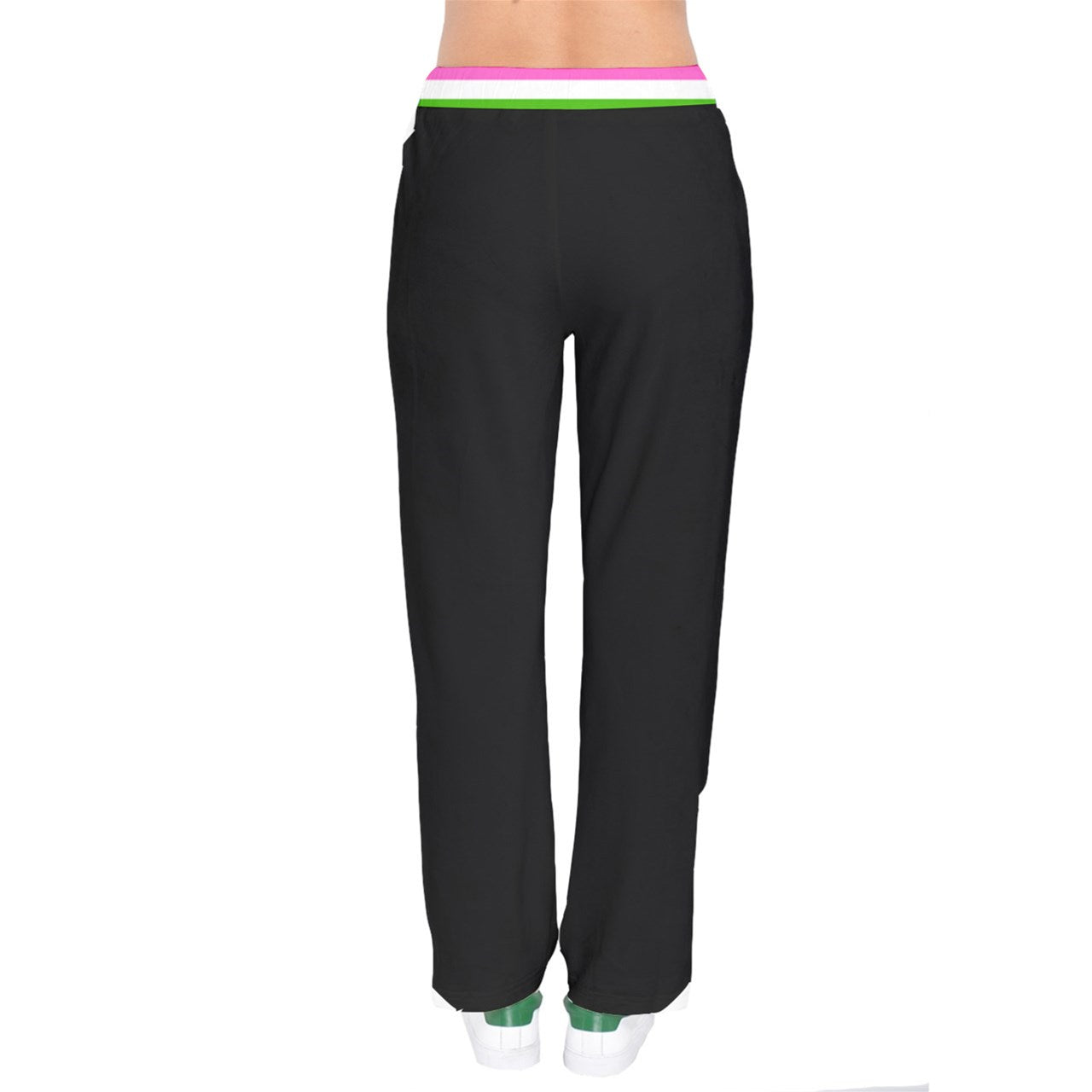 DL GQ Flag Heart Velvet Sweat Pants