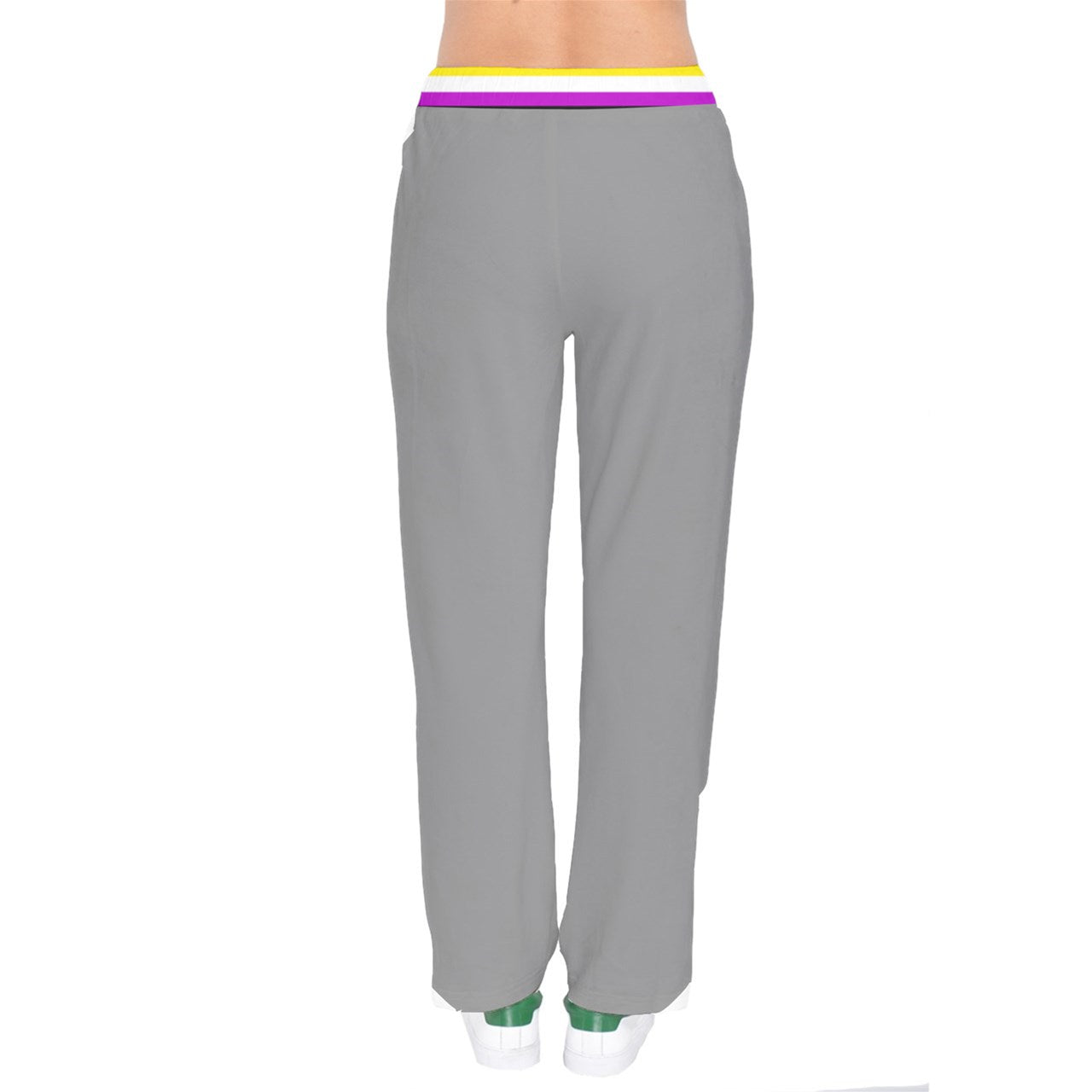 DL Enby Flag Heart Velvet Sweat Pants