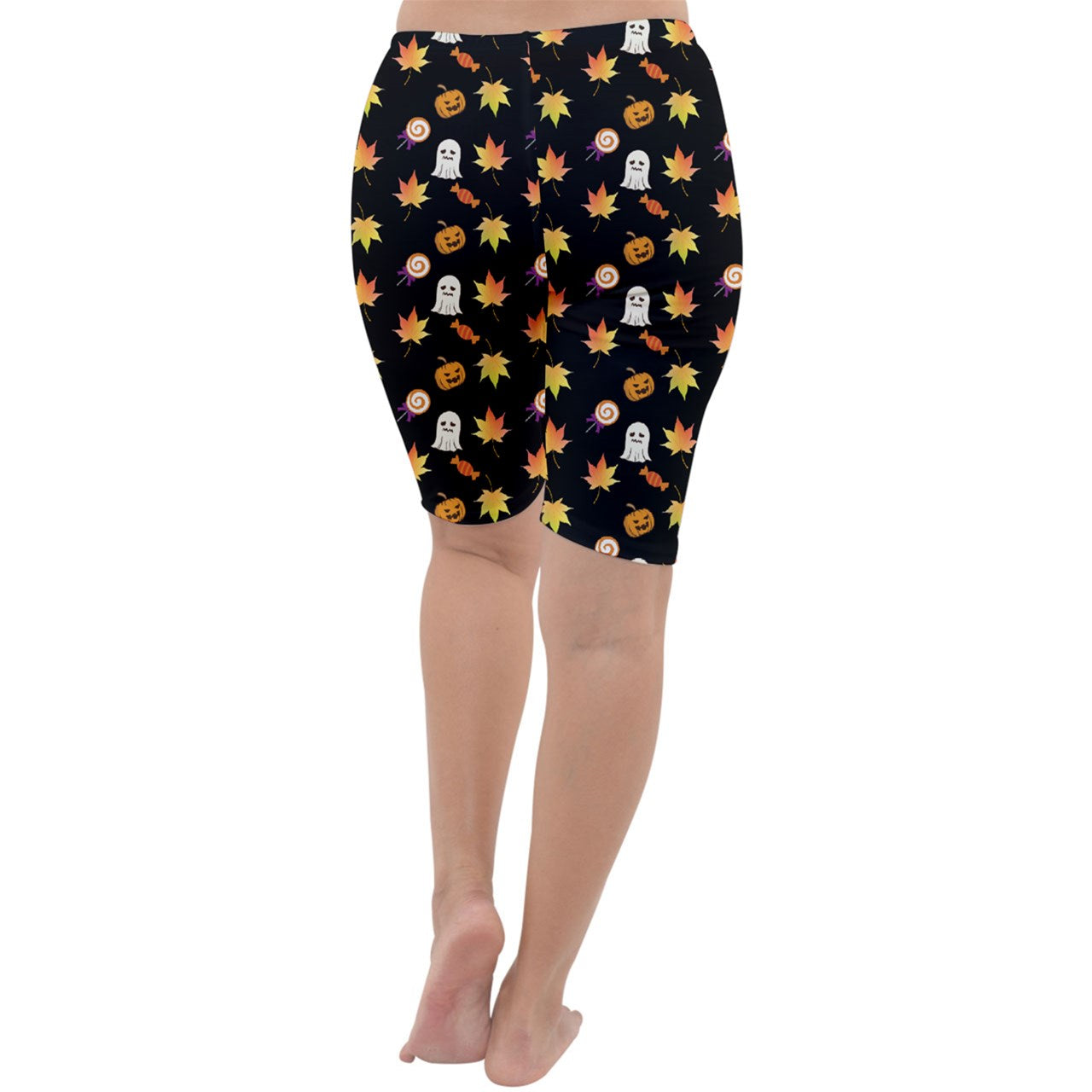 Jack-O Sweet Leaf Cropped Leggings
