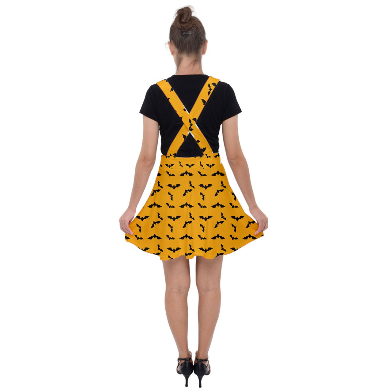 Batty Velvet Suspender Skater Skirt