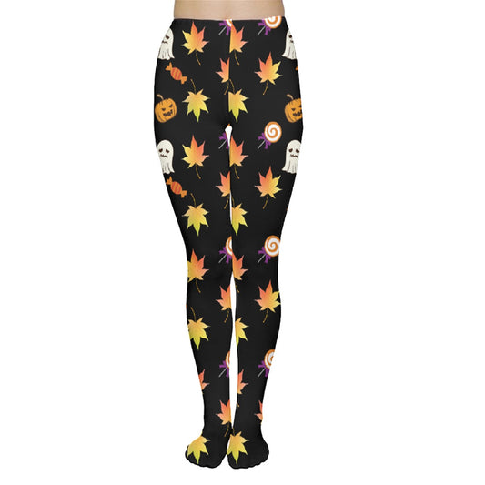 Jack-O Sweet Leaf Tights