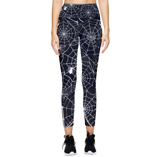 Black Web Pocket Leggings
