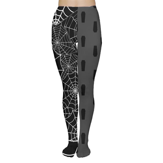 Webby Pattern Block Tights