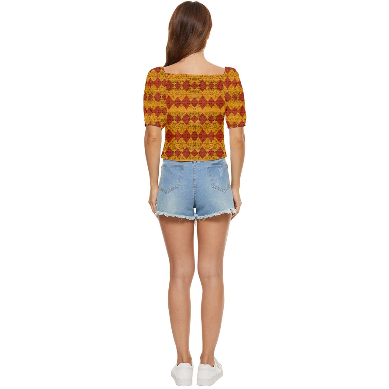 Red Knight Spots Button up blouse