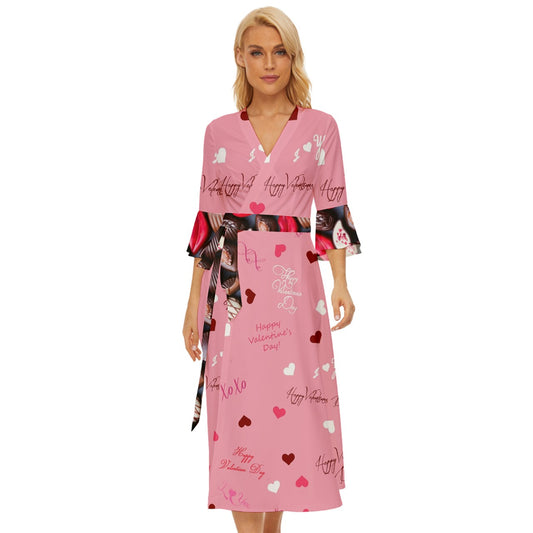 Sweet Valentine's Midsummer Wrap Dress