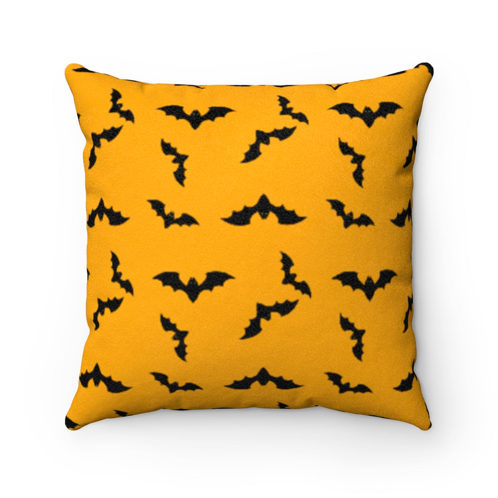 Batty Faux Suede Square Pillow