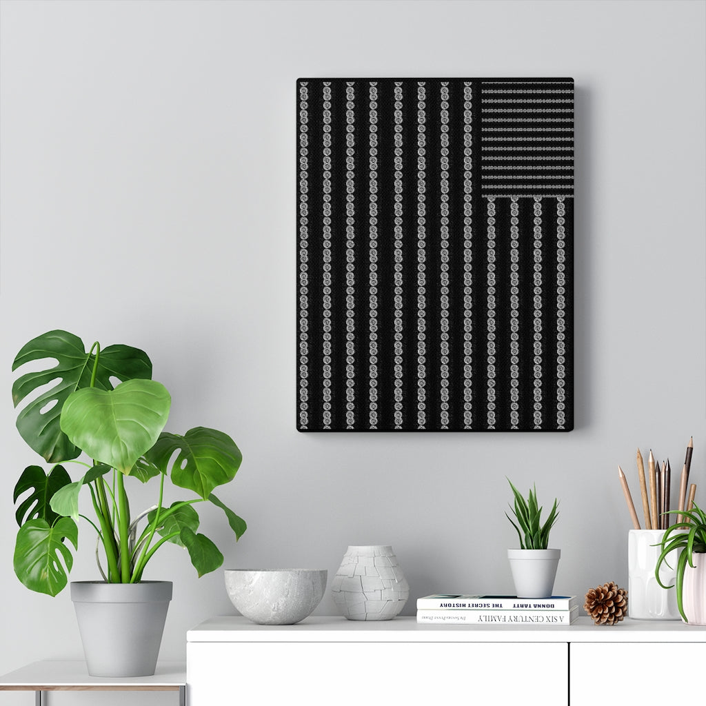 Black Lives Matter Flag Stretched Canvas