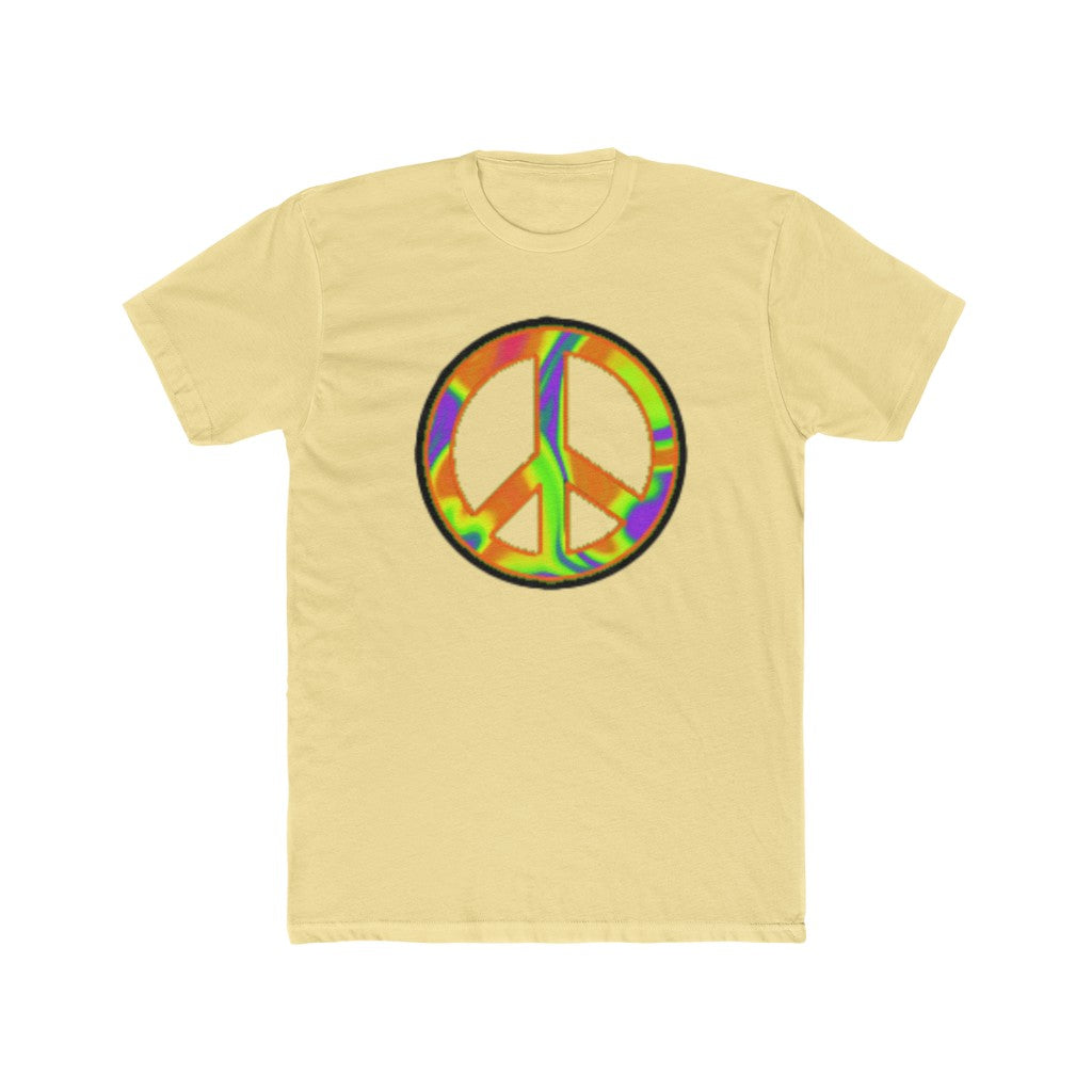 Pixel Peace Sigil Cotton Crew Tee