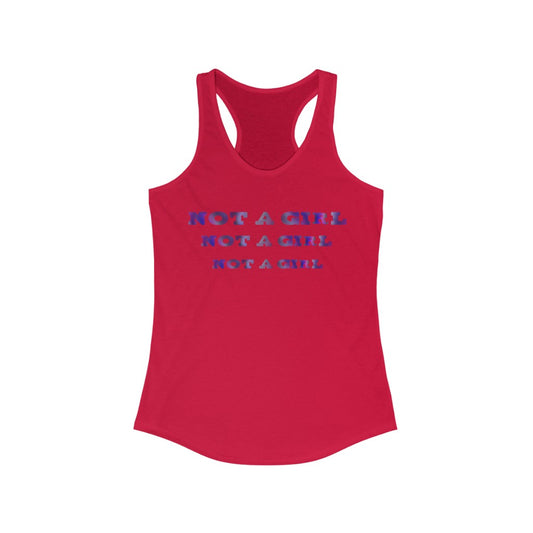Not A Girl Racerback Tank