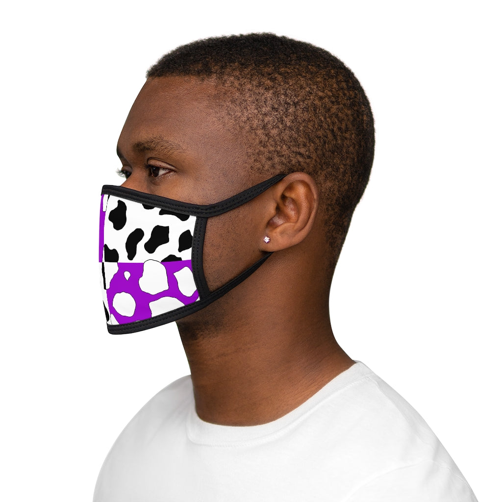 e-boy Purple Cowboi Mixed-Fabric Face Mask