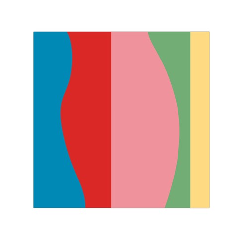 mod color block Small Satin Scarf