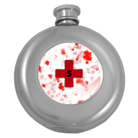blood spatter Hip Flask healer pack (5 oz)