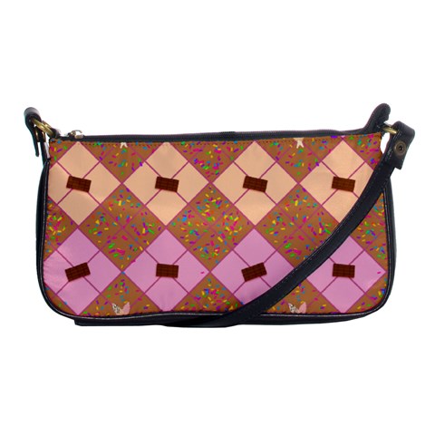 Sweet Sprinkled Argyle Shoulder Clutch Bag