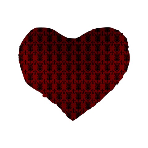 Vampweed Standard 16" Premium Flano Heart Shape Cushion