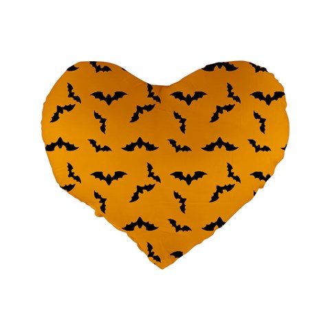 Batty 16" Premium Flano Heart Shape Cushion
