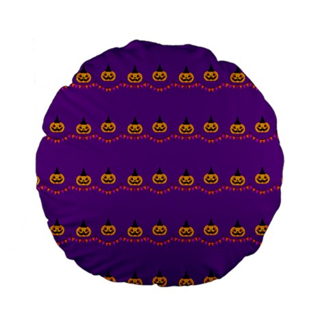 Jack-O Banners Standard 15" Premium Flano Round Cushion