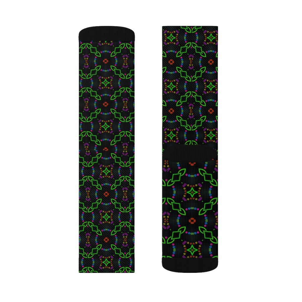 Neon Chainlink Sublimation Socks