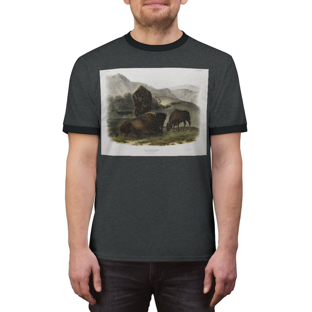 bison zoology Unisex Ringer Tee