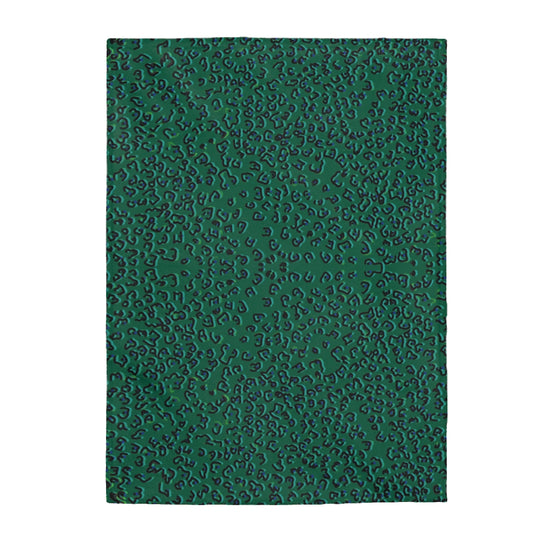 green cheeta Velveteen Plush Blanket