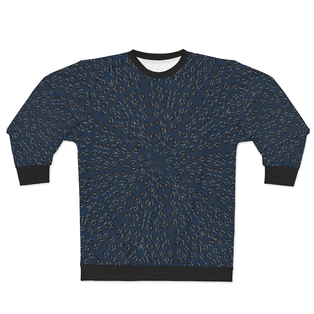 Navy Cheetah Sweatshirt