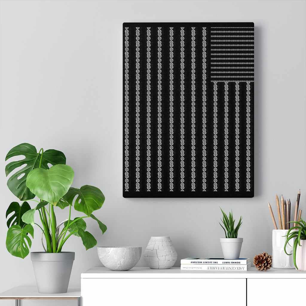 Black Lives Matter Flag Stretched Canvas