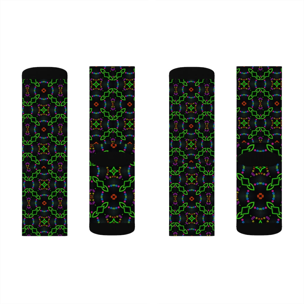 Neon Chainlink Sublimation Socks