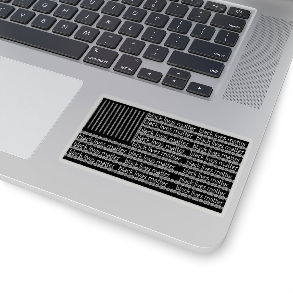 Black Lives Matter Flag Kiss-Cut Stickers