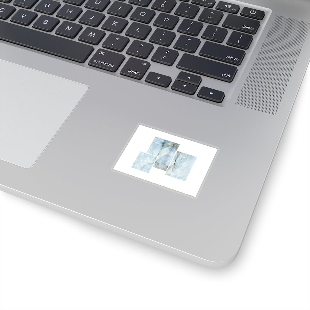 Cool Wave Minimal Block Kiss-Cut Stickers