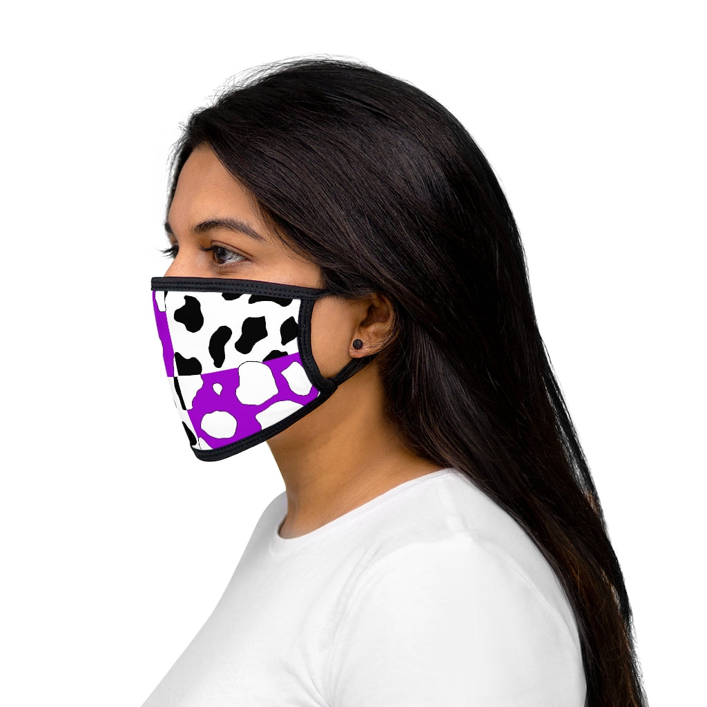 e-boy Purple Cowboi Mixed-Fabric Face Mask