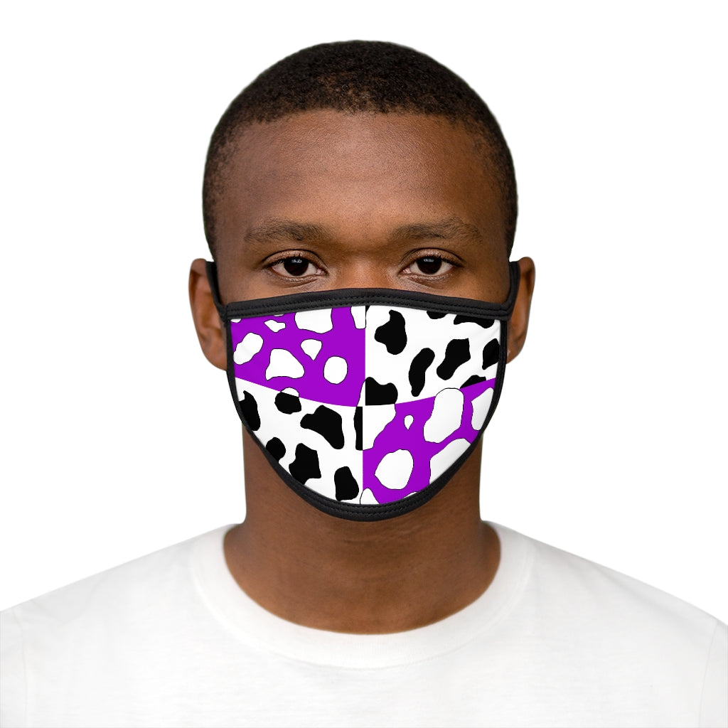 e-boy Purple Cowboi Mixed-Fabric Face Mask