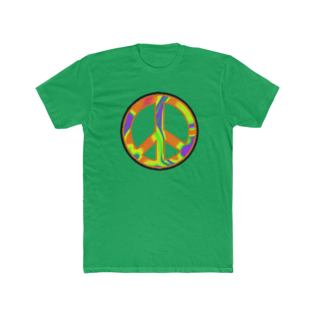 Pixel Peace Sigil Cotton Crew Tee