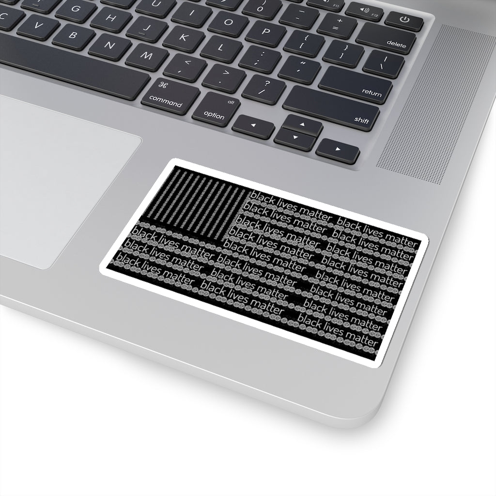 Black Lives Matter Flag Kiss-Cut Stickers