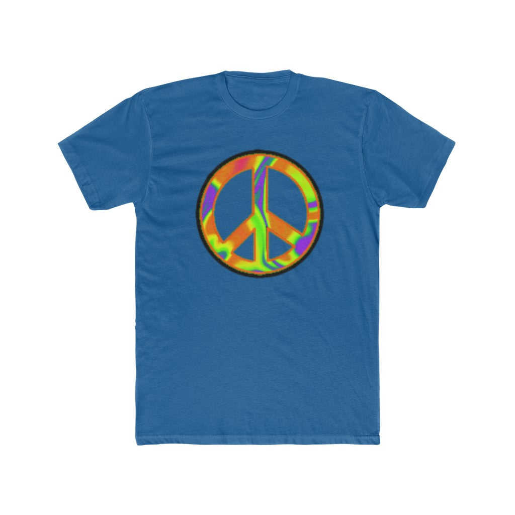 Pixel Peace Sigil Cotton Crew Tee