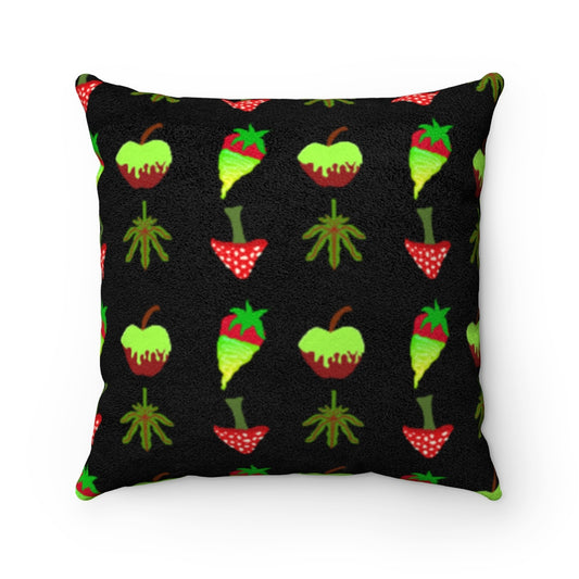 saturn's substance Faux Suede Square Pillow