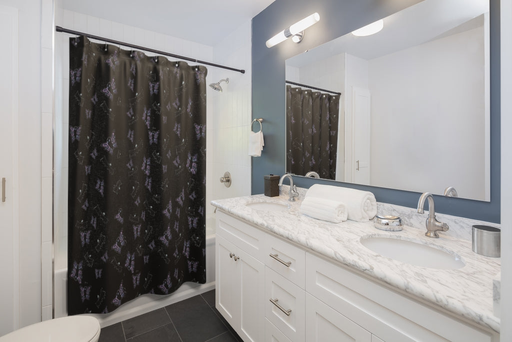 butterflies and bats Shower Curtain