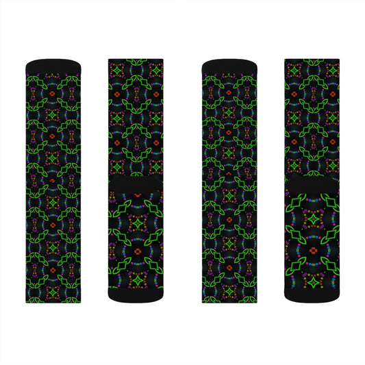 Neon Chainlink Sublimation Socks