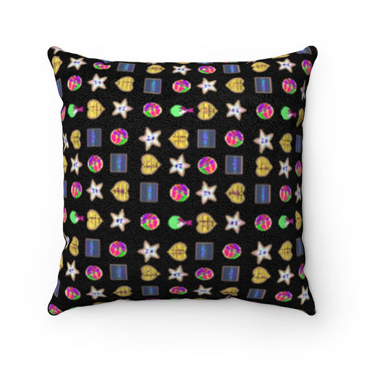 Alice's cookies Faux Suede Square Pillow