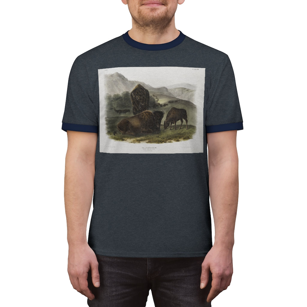 bison zoology Unisex Ringer Tee