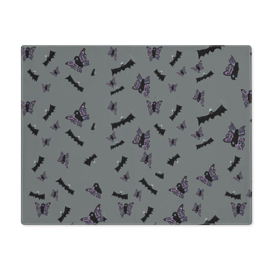 butterflies and bats grey Placemat