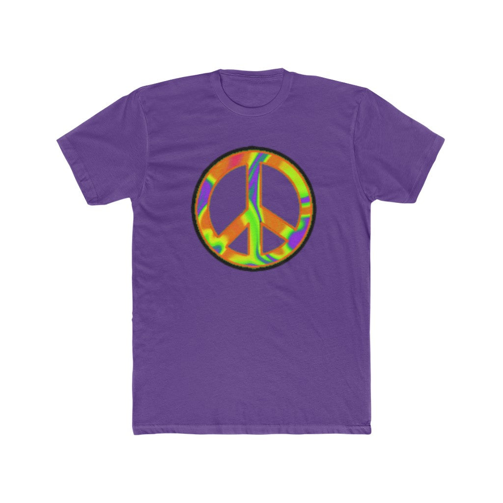 Pixel Peace Sigil Cotton Crew Tee