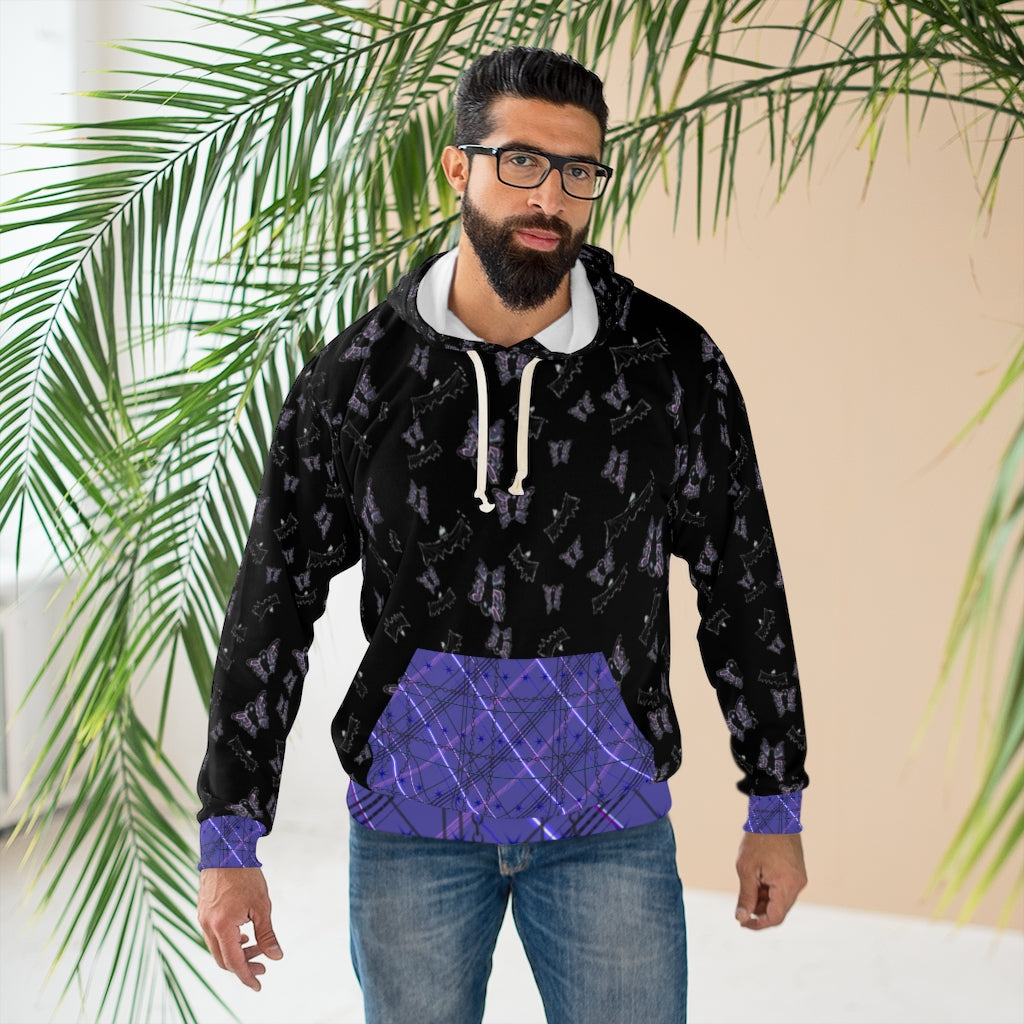 butterflies and bats Pullover Hoodie Black